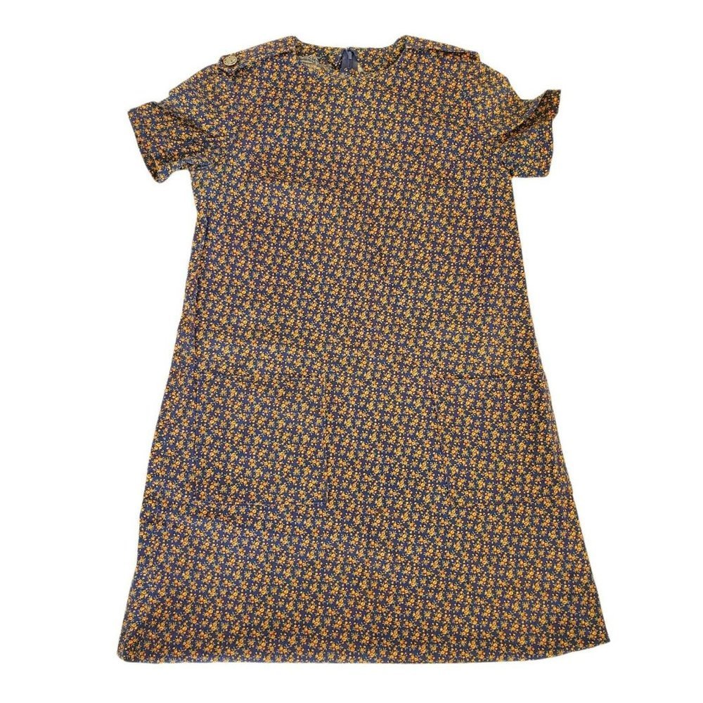 70s Womens XS Small Micro Floral Tent Mini Dress
